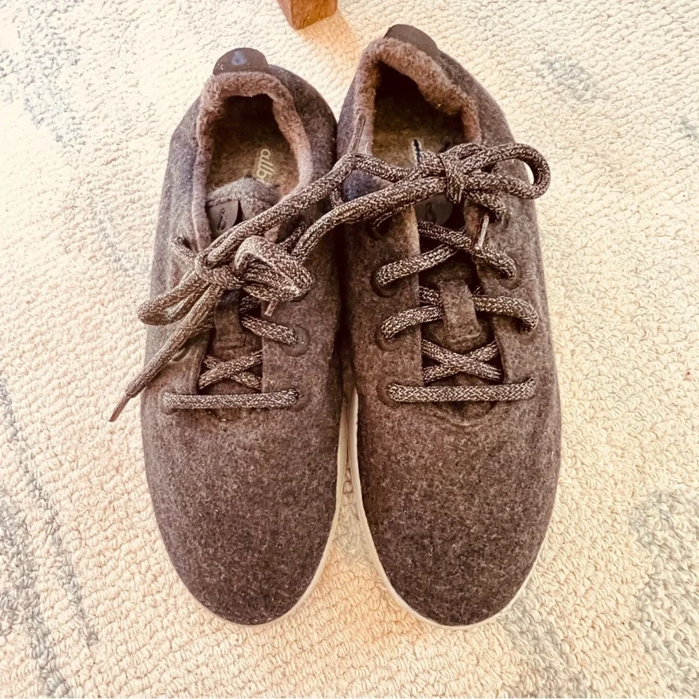 ALLBIRDS MERINO WOOL RUNNERS SNEAKERS CHARCOAL GRAY SIZE 8